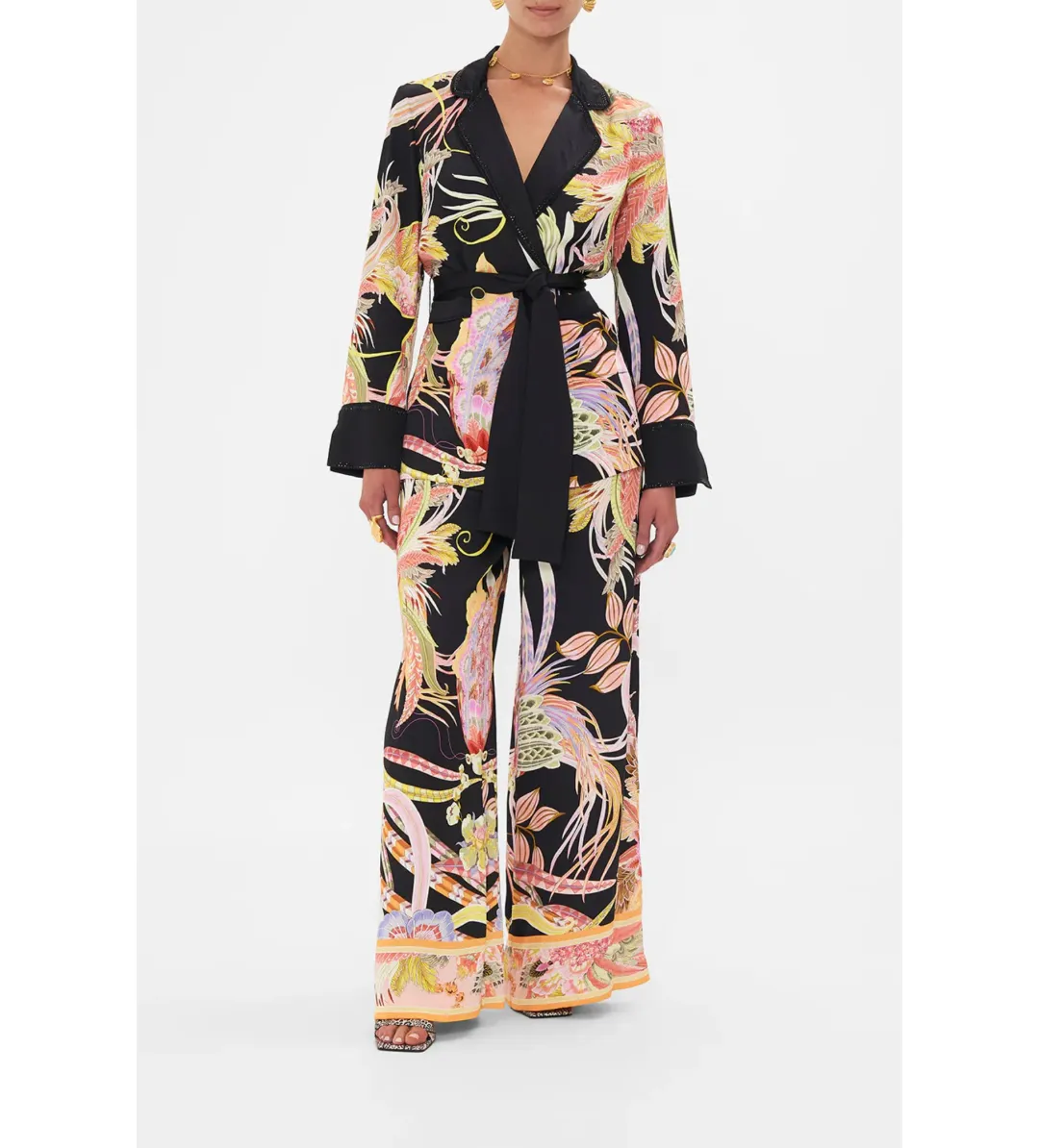 Camilla Relaxed Jacket with Hip pockets in Lady of the Moon Size S / AU 10 for rent on The Volte - main image