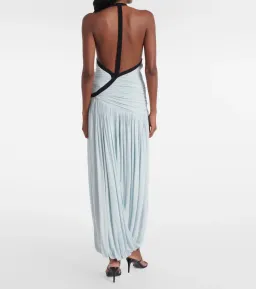Christopher Esber Suspended Ruched Jersey Maxi Dress Size 8 for rent on The Volte - image 2