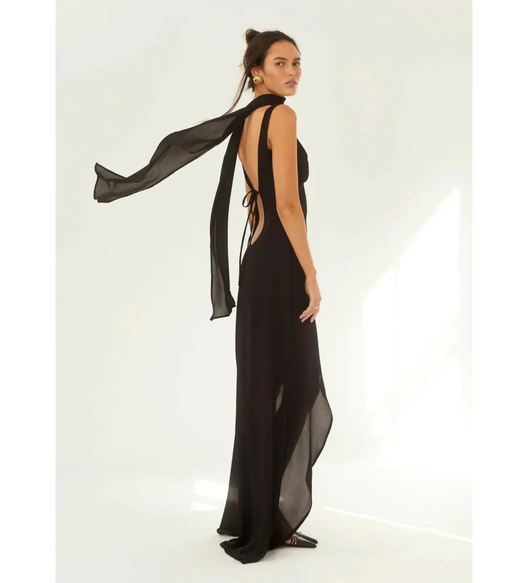 Arcina Ori Amelie Maxi Dress Black Size XS AU 6 for rent on The Volte - main image