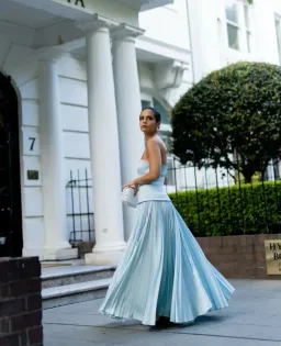 Acler Avonlea Midi Dress Celeste Blue Size AU 12 for rent on The Volte - image 4