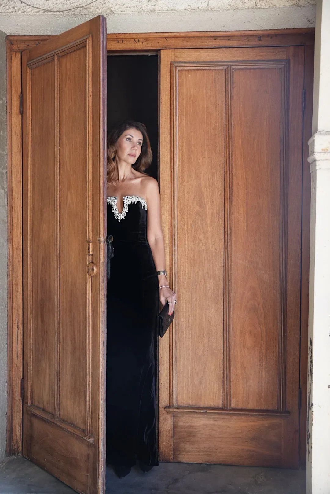 Rachel Gilbert Claudine  Maxi  Gown  In Black Size Au 6 for rent on The Volte - main image