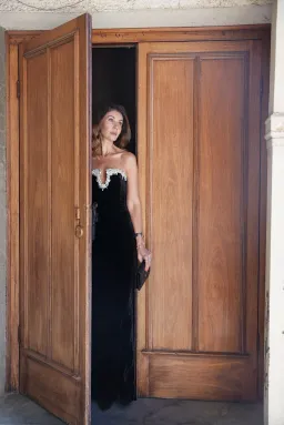 Rachel Gilbert Claudine  Maxi  Gown  In Black Size Au 6 for rent on The Volte - image 3