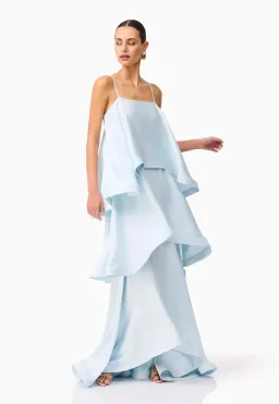 Elliatt Tilly Tiered Maxi Dress Blue Size S / AU 8 for rent on The Volte - image 2