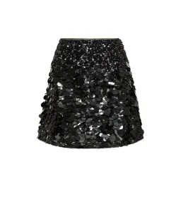 Aje Cherie Sequin Black Mini Skirt in Black Size AU 12 for rent on The Volte - image 5