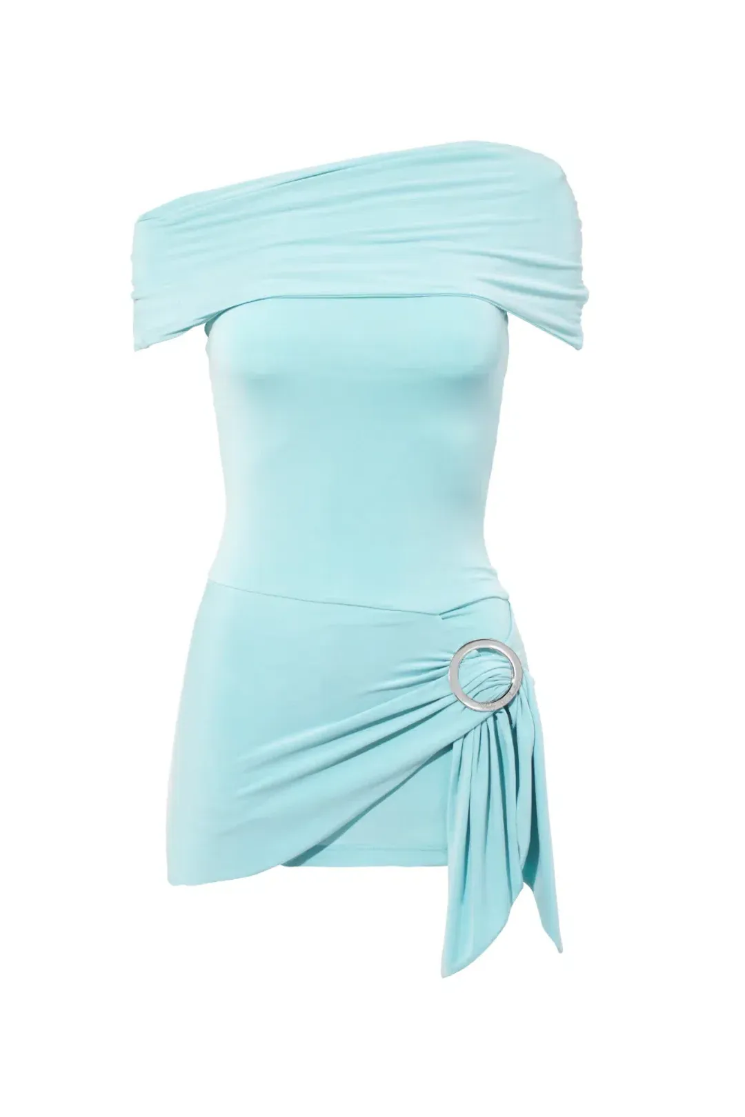 Peachy Den The Amelia Bandeau Mini Blue Dress Size AU 6 for rent on The Volte - main image