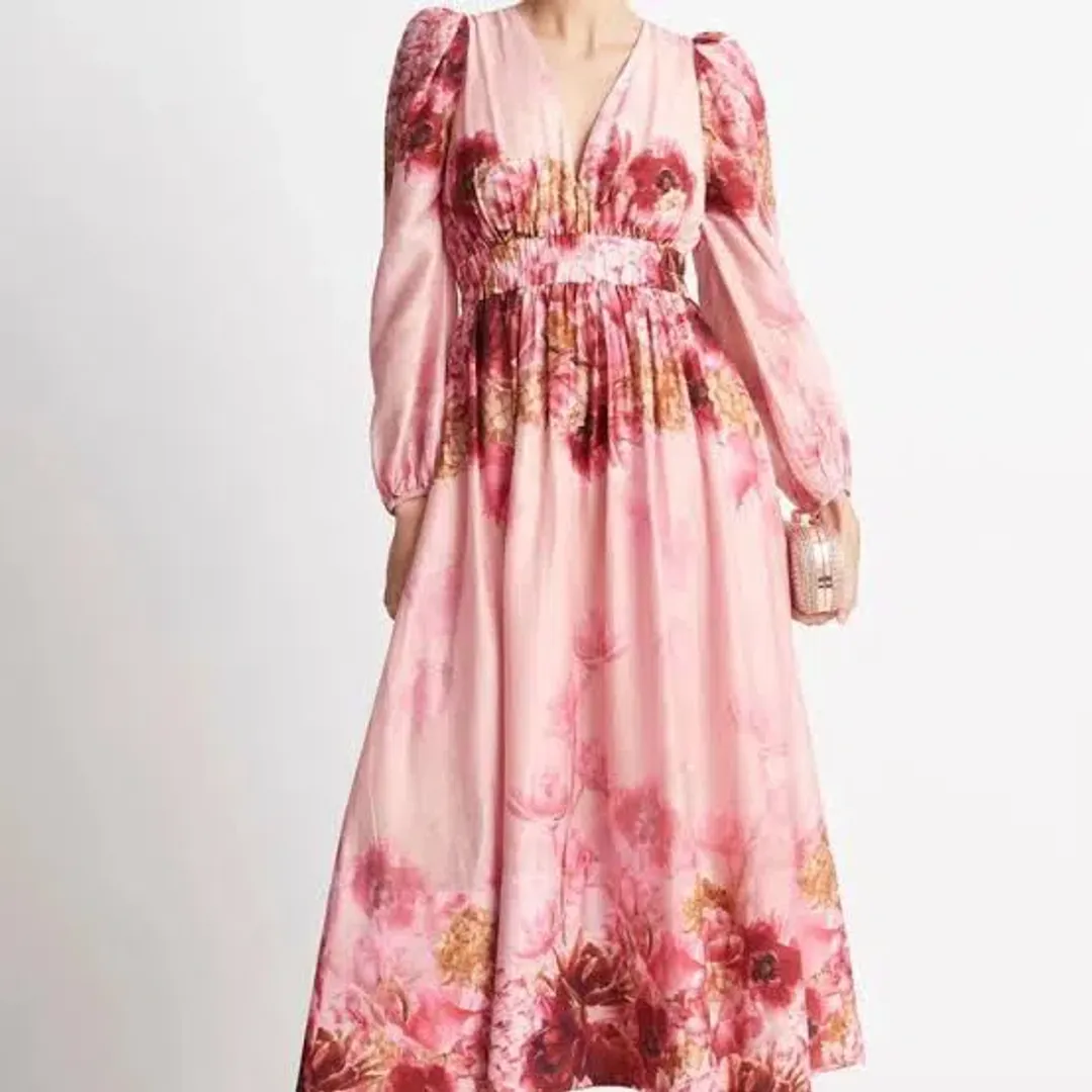 Sheike Swan Lake Midi Dress in Pink Size 14 for rent on The Volte - main image