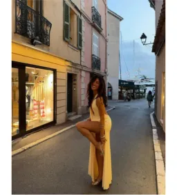 Natalie Rolt Winona Goen Maxi Dress in Lemon Size 1 /AU 8 for rent on The Volte - image 2