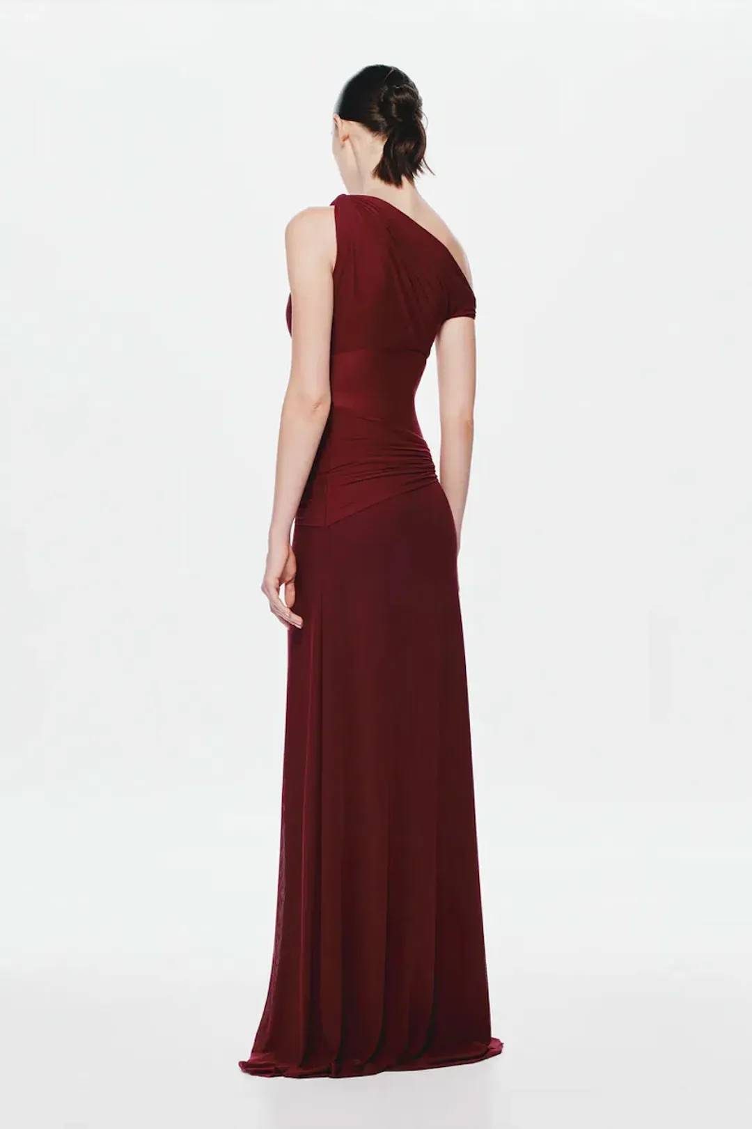 Misha The Sisal Mesh Maxi Dress in Port Size S/AU8 for rent on The Volte - main image