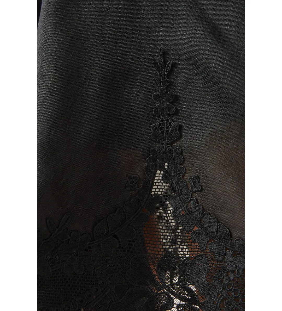 Zimmermann Hypnotic Lace Trim Gown Black Size 1 AU 10 for rent on The Volte - main image