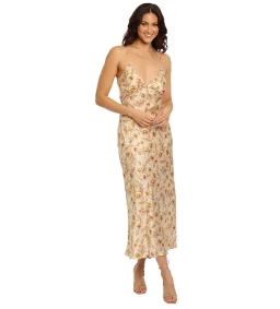 Bec & Bridge Fleetwood Midi Dress Cream Floral Size 8 for rent on The Volte - image 2