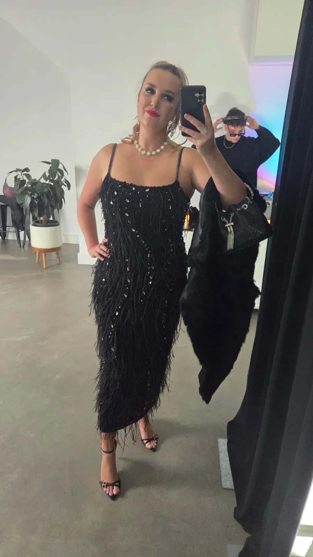 Rachel Gilbert Cynthia Dress Black Size 4 / AU 14 for rent on The Volte - main image