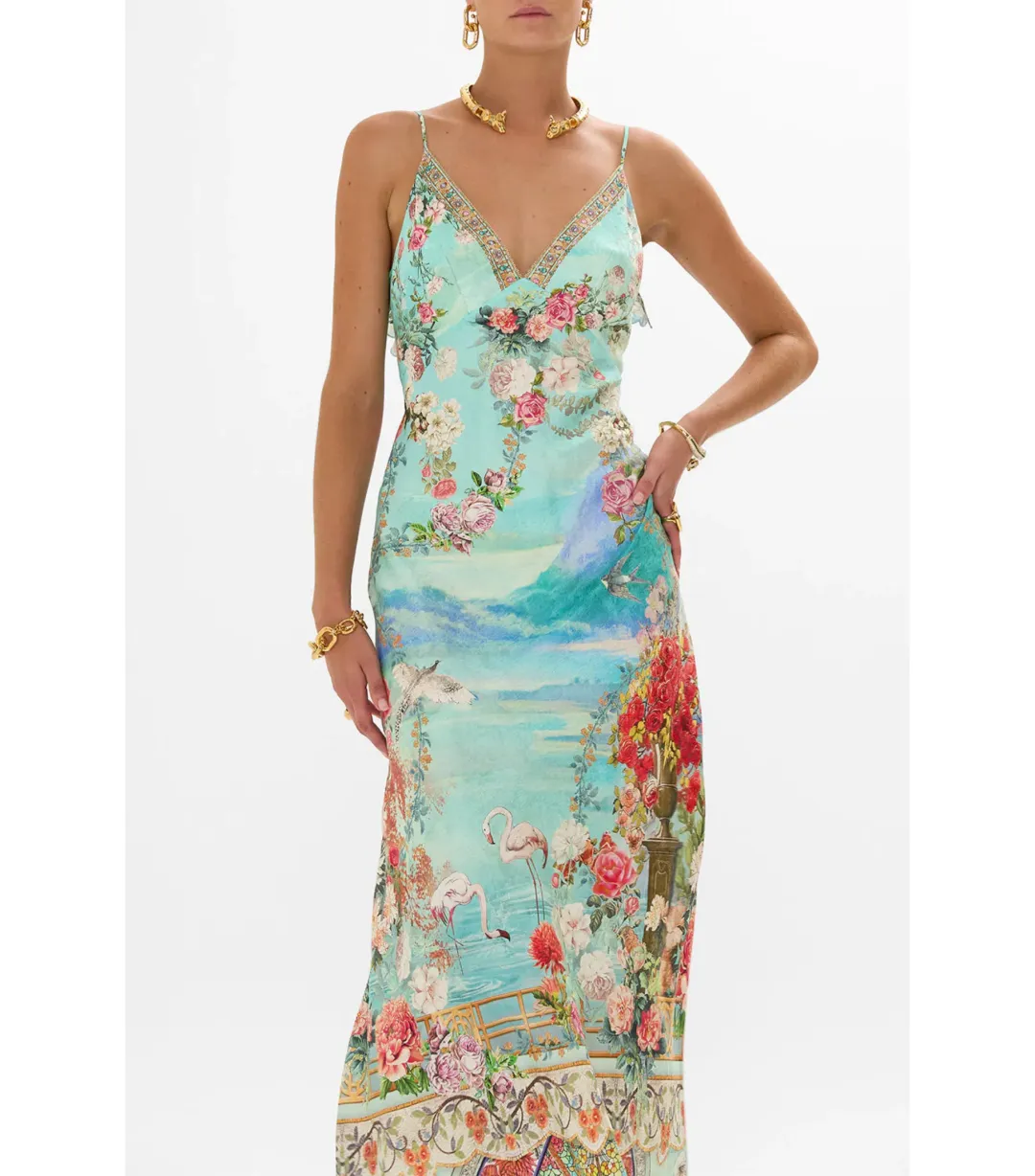 Camilla Bias Slip Dress The Jewellery Museum Size M (12) for rent on The Volte - main image