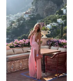 Natalie Rolt Winona Gown in Blossom Pink Size AU 6 for rent on The Volte - image 4