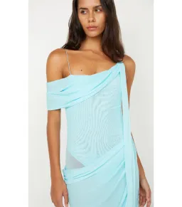 Bec & Bridge Danka Asym Maxi Dress in Turquoise Size AU 6 for rent on The Volte - image 2