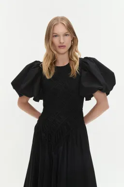 Aje Wisteria Midi Dress Black Size 12 for rent on The Volte - image 3