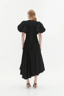 Aje Wisteria Midi Dress Black Size 12 for rent on The Volte - image 4