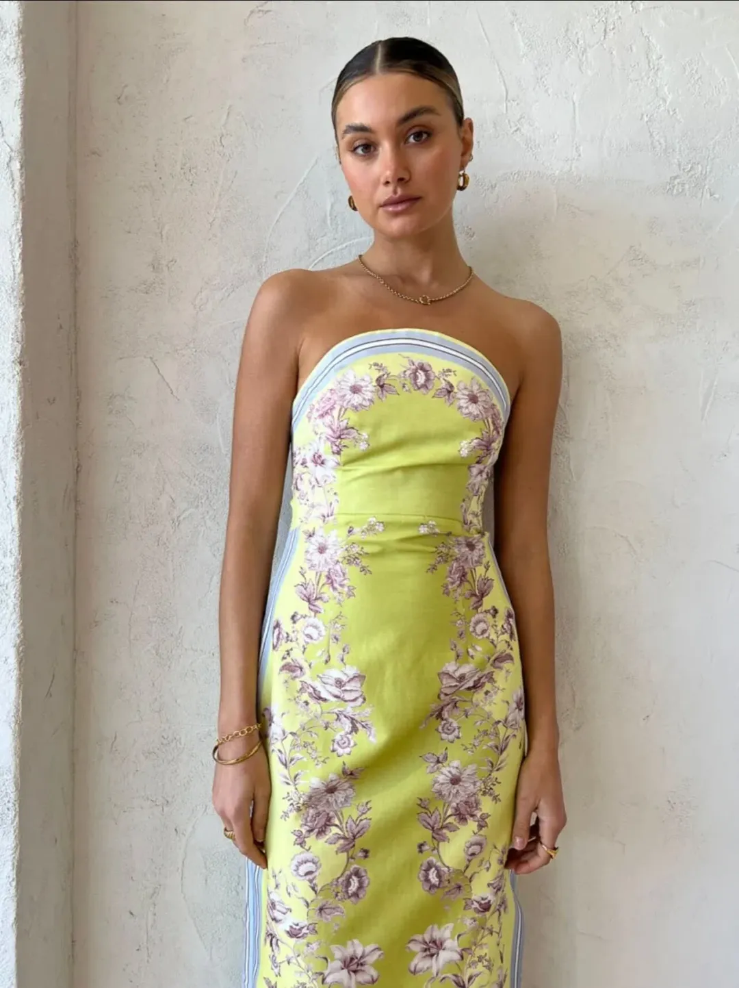 Alemais Marlow Bodice Dress Multi Print Size 10 for rent on The Volte - main image