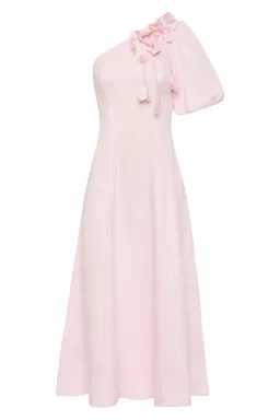Aje Camille Midi Dress in Pastel Pink Size 8 for rent on The Volte - image 2