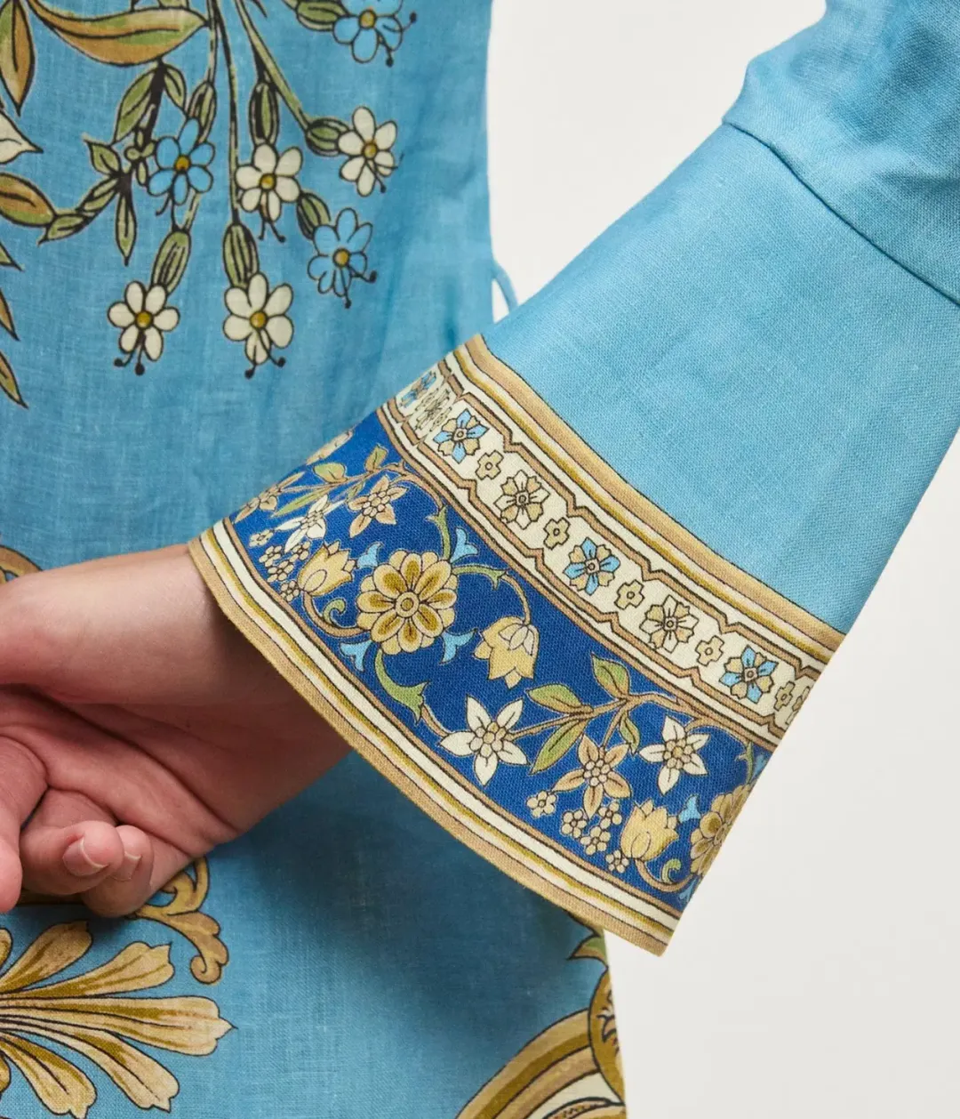 Alemais Cassie Mini Dress Blue Print Size 16 for rent on The Volte - main image