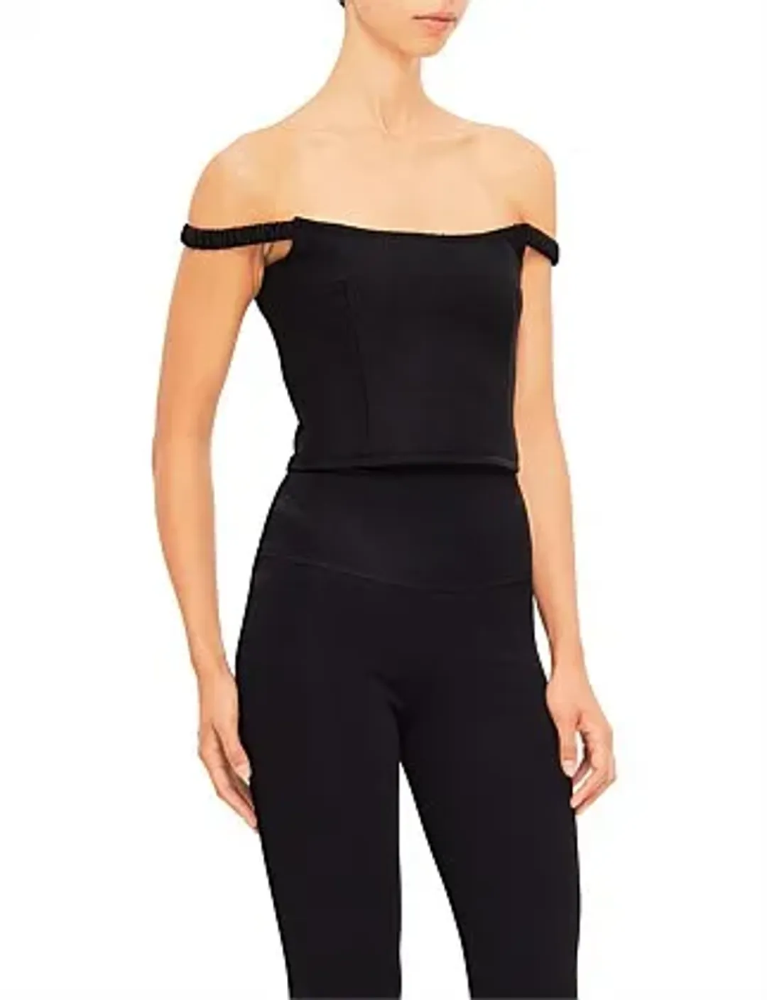 Audra Off The Shoulder Top Black Size AU 8 for rent on The Volte - main image