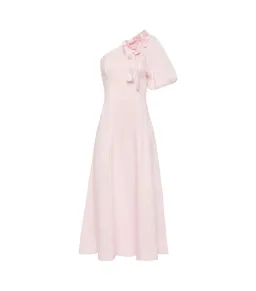Aje Camille Midi Dress in Pastel Pink Size AU 10 for rent on The Volte - image 4