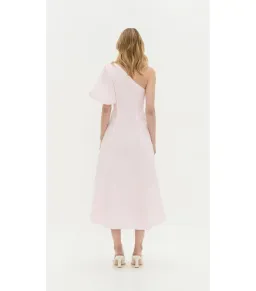 Aje Camille Midi Dress in Pastel Pink Size AU 10 for rent on The Volte - image 3