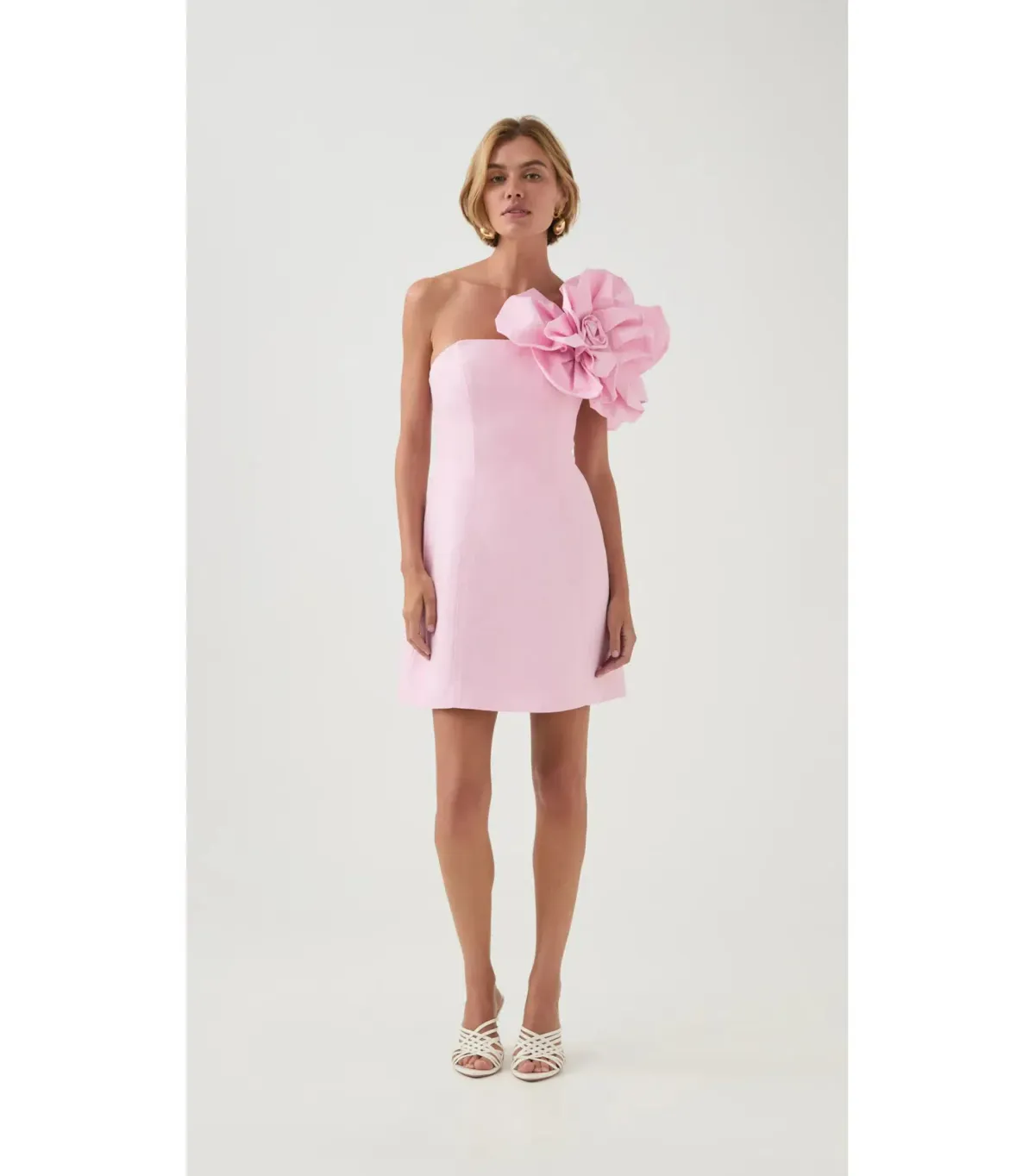 Aje Florence Mini Dress in Lilac Blush Size AU 8 for rent on The Volte - main image