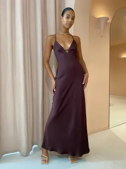 Manning Cartell Time To Shine Slip Dress in Truffle Size AU6 for rent on The Volte - image 9