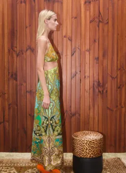 Alemais Clemenza Cut Out Midi Dress Size AU 12  for rent on The Volte - image 4