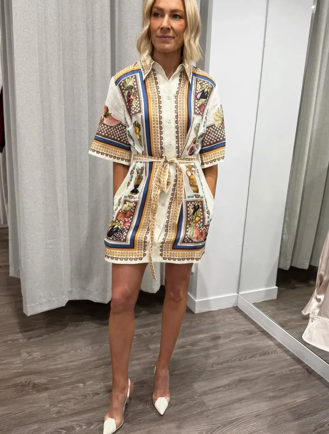 Alemais Mercado Mini Dress Multicolour Size AU 14 for rent on The Volte - main image