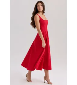 House Of CB Mariabella Long Midi Dress Red Size 14 for rent on The Volte - image 3