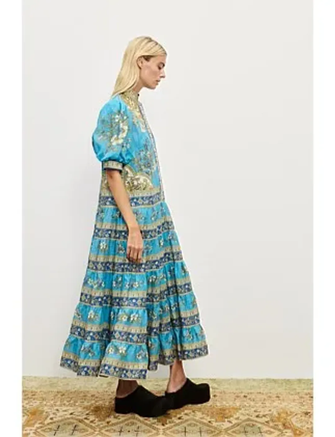 Alemais Cassie Tiered Midi Dress Size 10 for rent on The Volte - main image