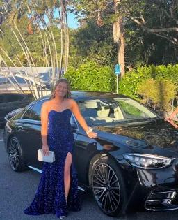 Gossip Gowns Blue Size 6  for rent on The Volte - image 1