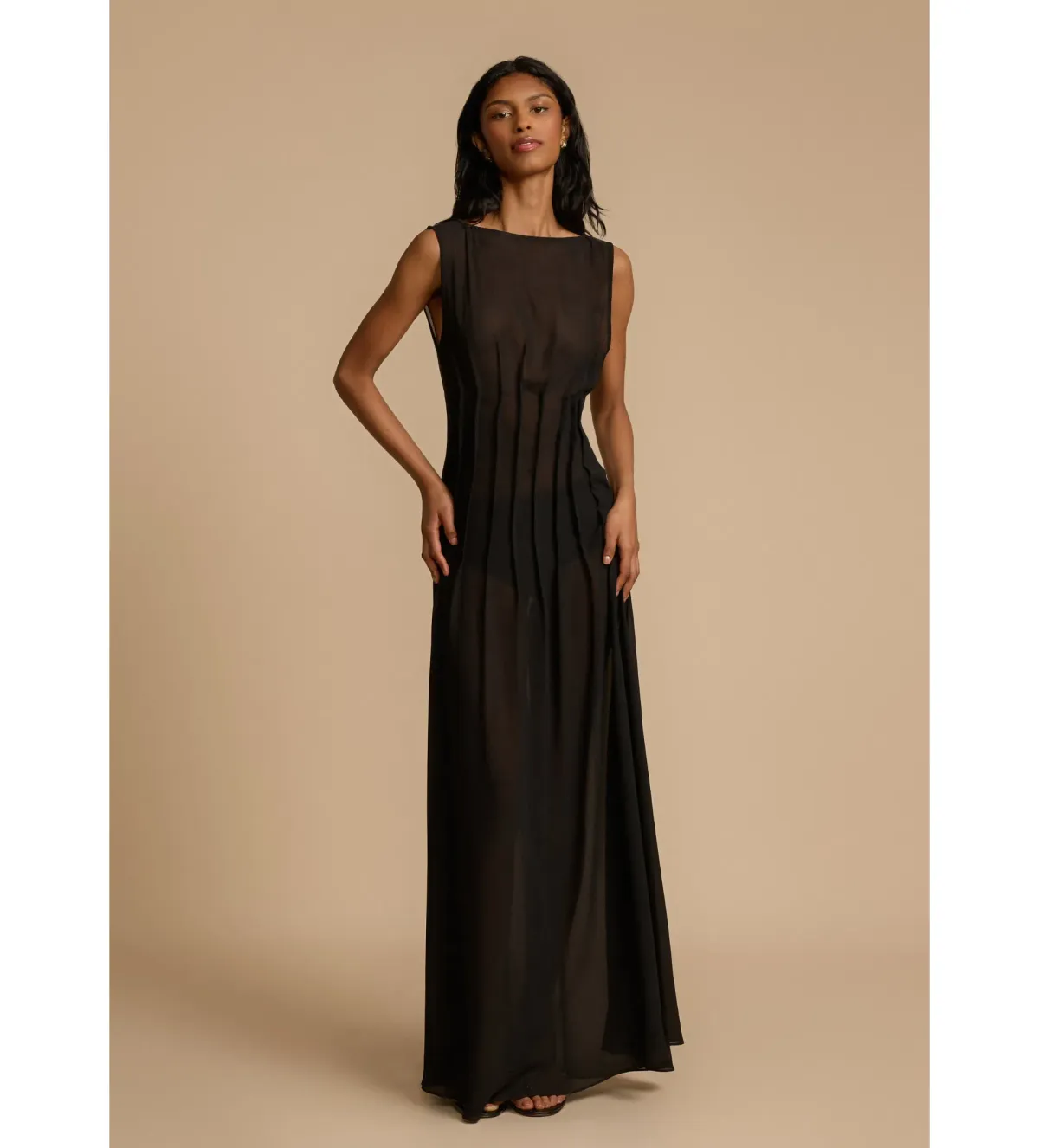 Arcina Ori Audrey Dress Black Size 8  for rent on The Volte - main image