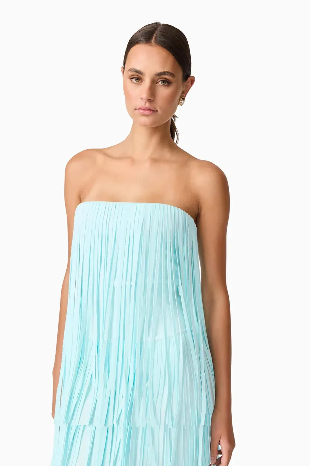 Elliatt Alya Tiered Maxi Dress in Blue Size 6 for rent on The Volte - main image