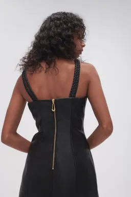 Aje Osa Braided Mini Dress Black Size 8 for rent on The Volte - image 3