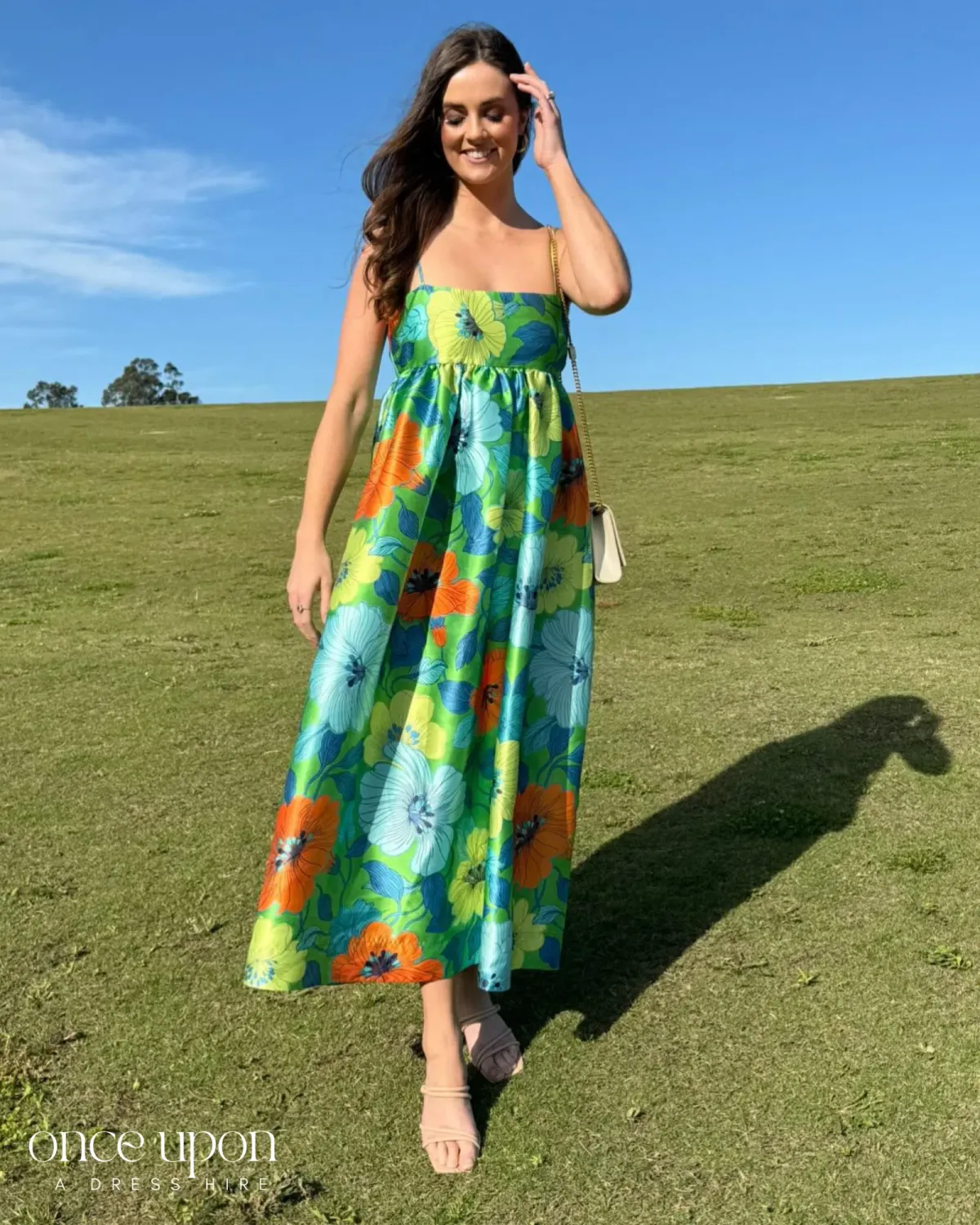 Alemais Calypso Exclusive Midi Dress Floral Size AU 12 for rent on The Volte - main image
