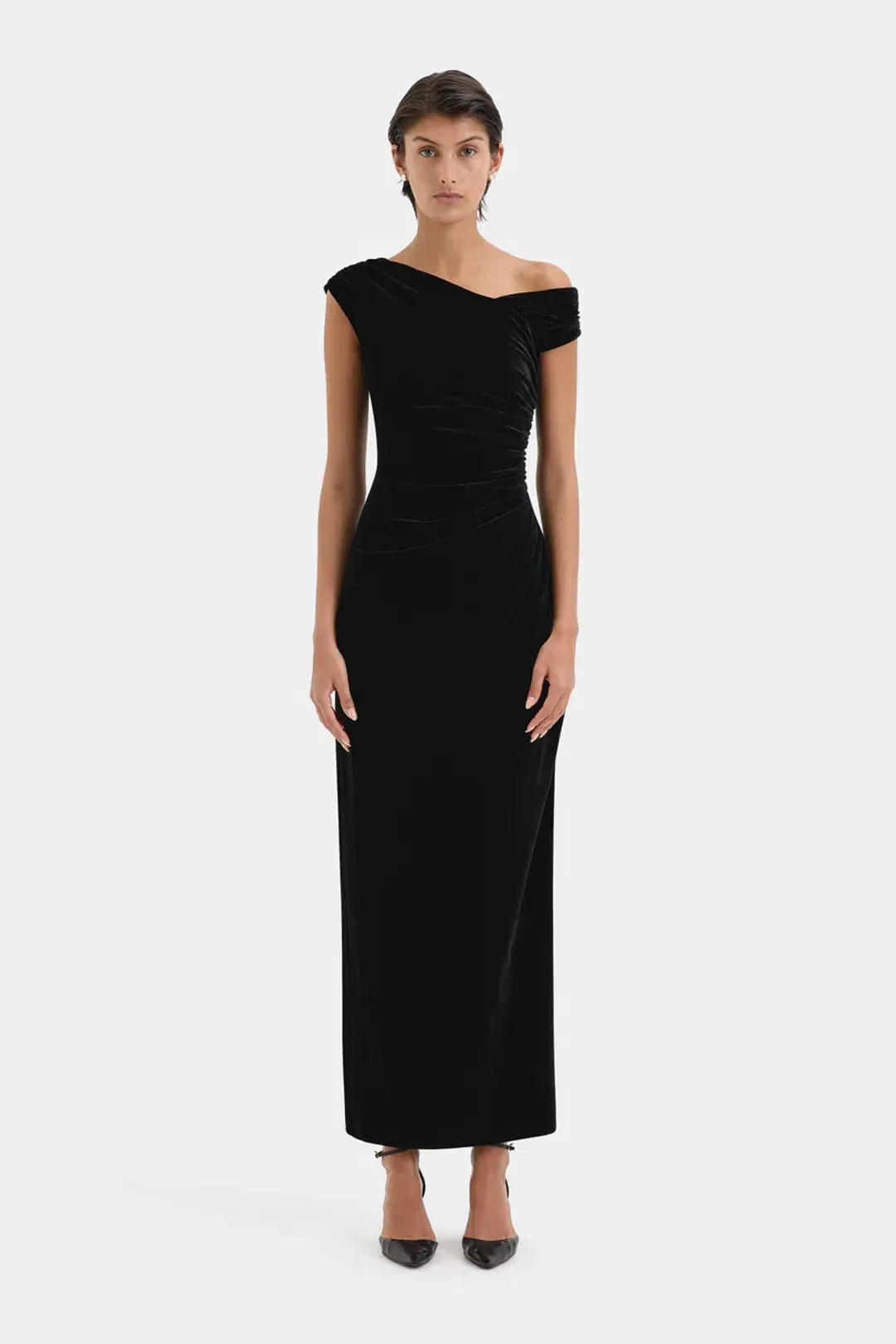Sir the Label Ettore Gown Black Size 3/AU 12 for rent on The Volte - main image