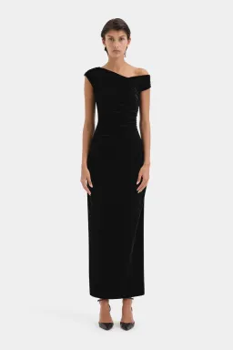 Sir the Label Ettore Gown Black Size 3/AU 12 for rent on The Volte - image 2