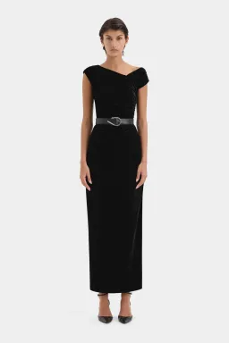 Sir the Label Ettore Gown Black Size 3/AU 12 for rent on The Volte - image 1
