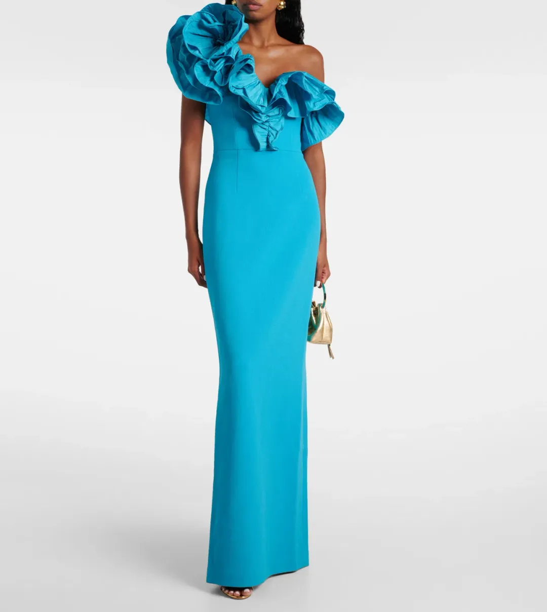 Rebecca Vallance Ella Gown Blue Size 10  for rent on The Volte - main image