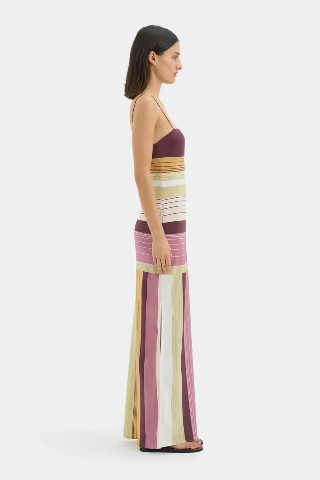 Sir the label Fontana Slip Dress Elisa Stripe size 3/12 for rent on The Volte - main image