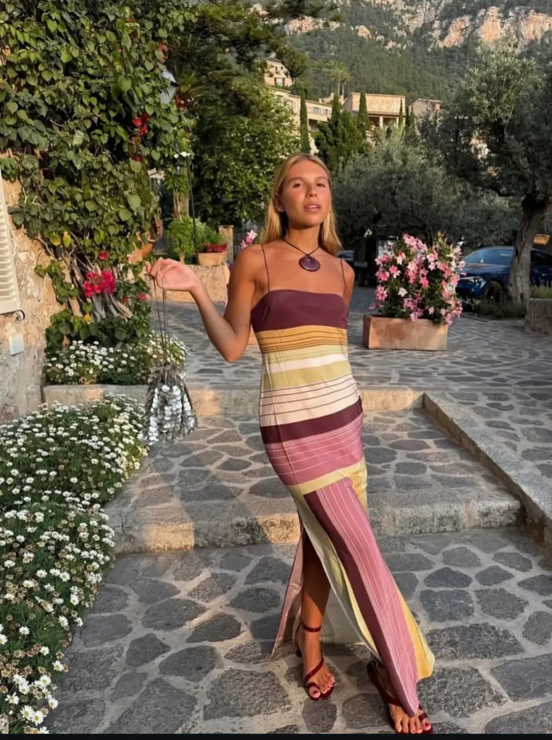 Sir the label Fontana Slip Dress Elisa Stripe size 3/12 for rent on The Volte - main image