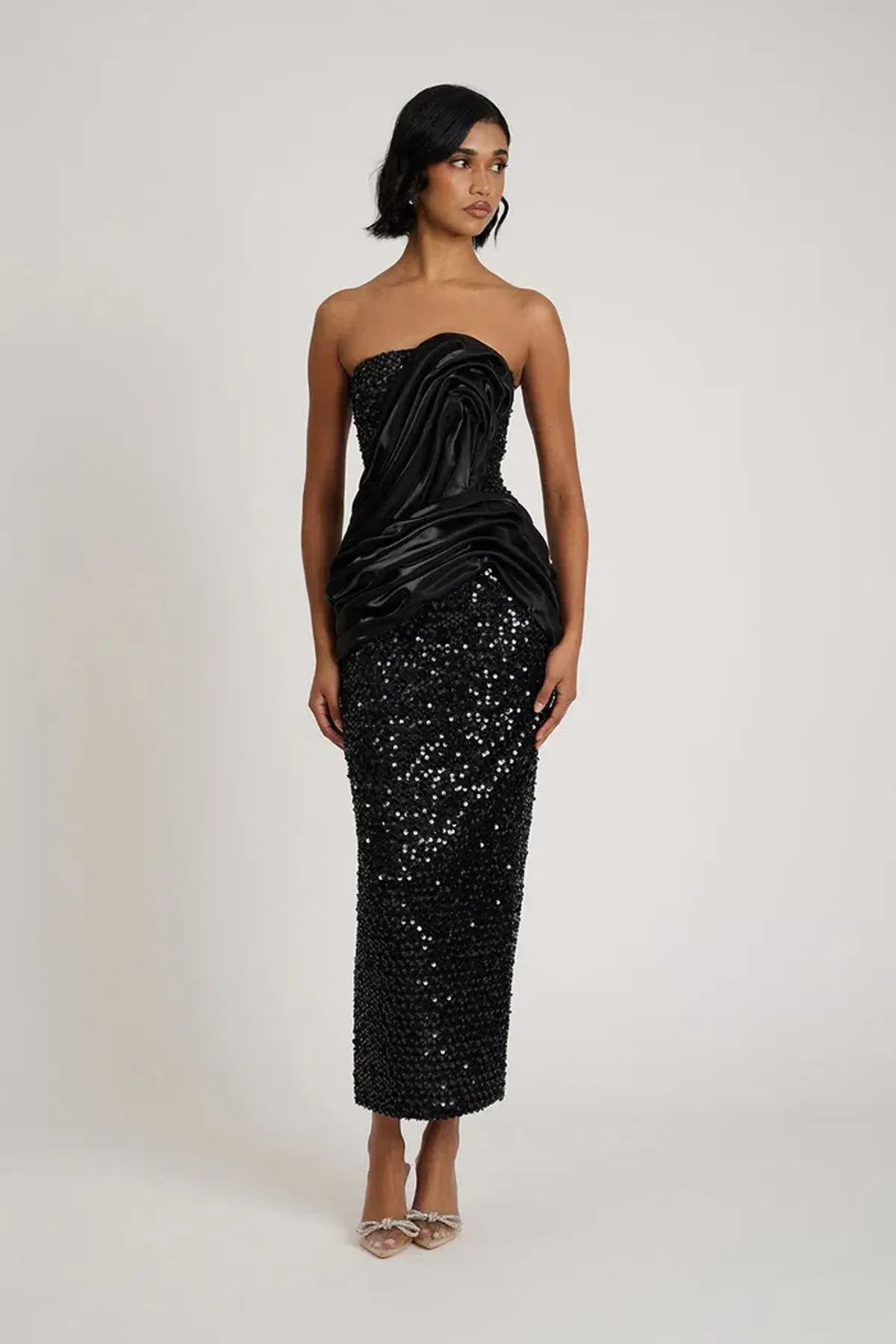 Eliya The Label Joslin Dress Black Size M/AU 10 for rent on The Volte - main image