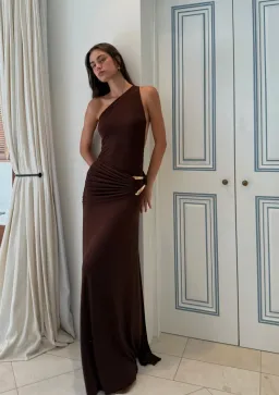 Ance Gria Gaia Gown Brown Size XS / AU 6 for rent on The Volte - image 1
