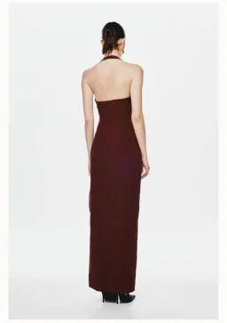 Misha Alusia Dress in Port Size 10 for rent on The Volte - image 2