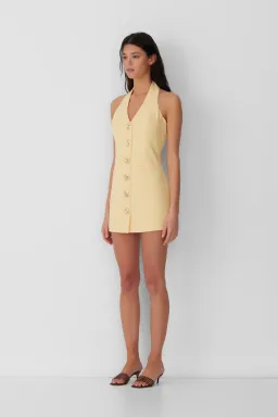 Irida Vest Dress in Butter for rent on The Volte - image 1