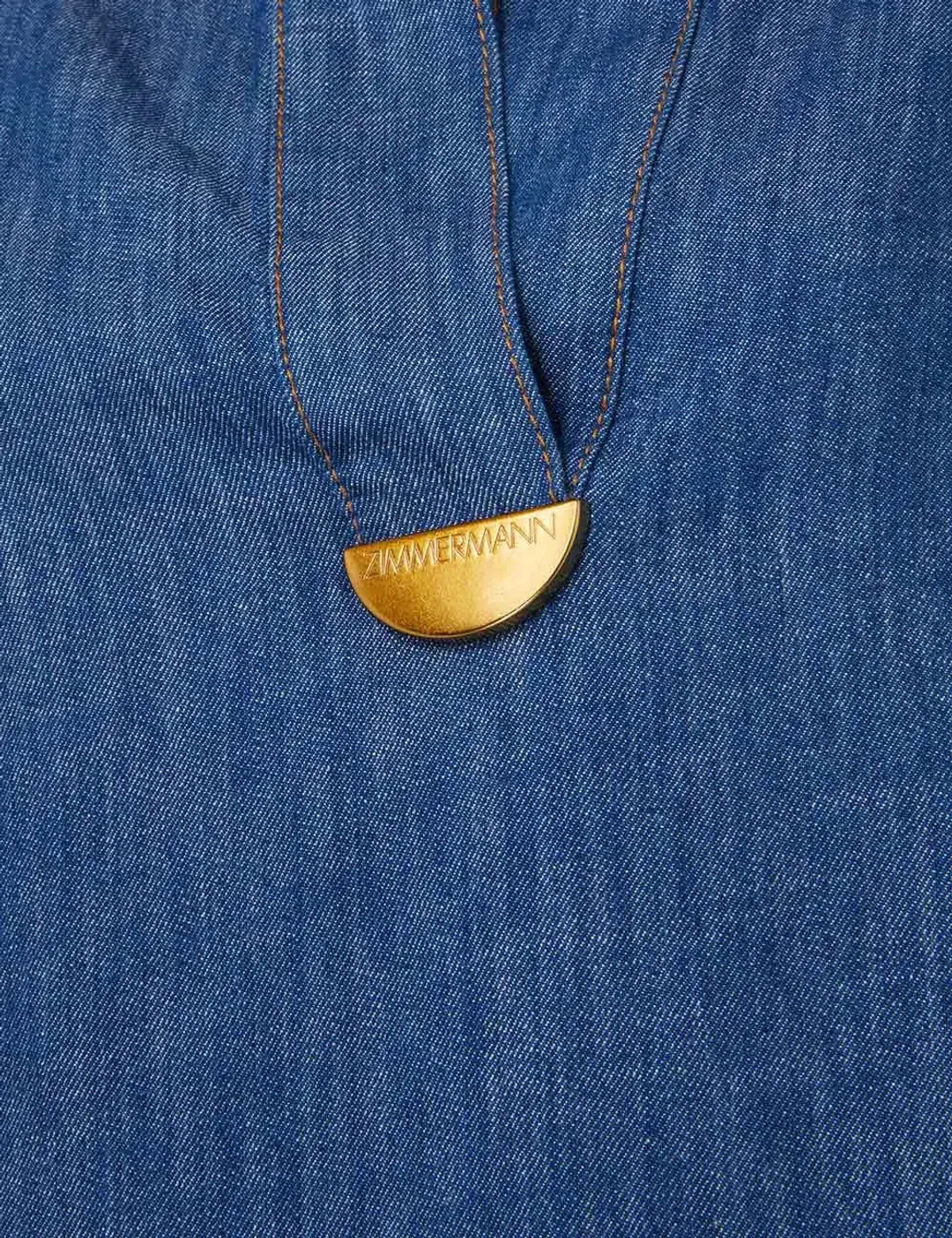 Zimmermann Illuminate Tunic Dress Denim Size 3 / AU 14 for rent on The Volte - main image