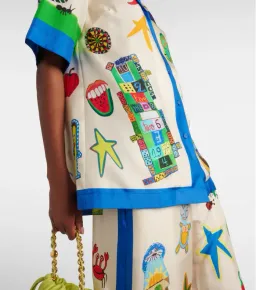 Alemais Rollers Silk Twill Shirt and Pants Multi Size AU 8 for rent on The Volte - image 3