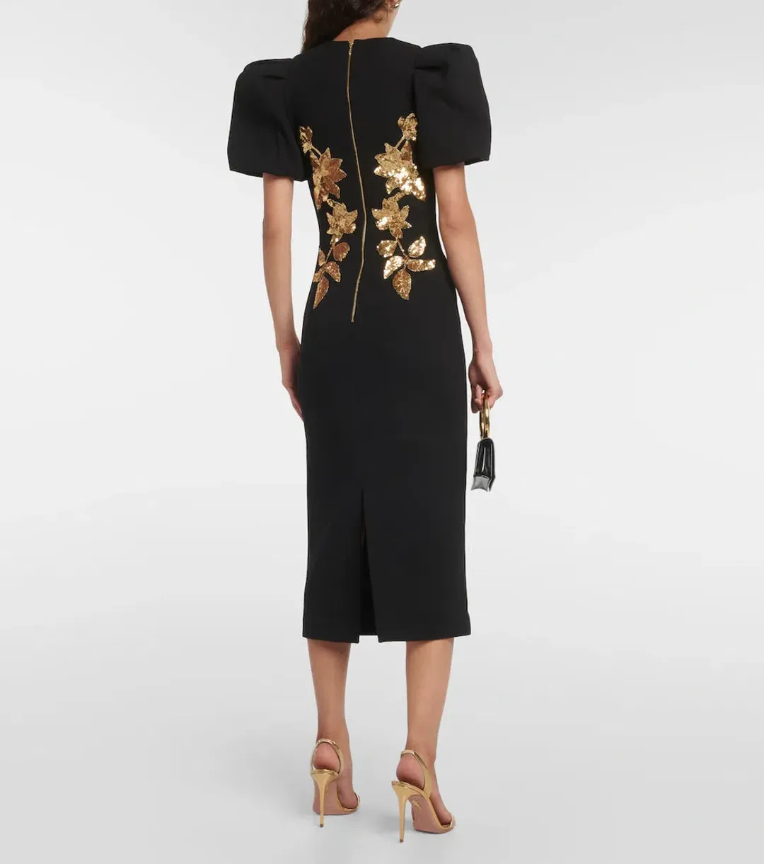 Rebecca Vallance Versailles Sequin Embellished Midi Dress Size 6 for rent on The Volte - main image